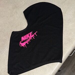 Nike Black Balaclava with Pink Logo